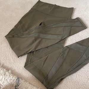 Lululemon Wunder Under Mesh Leggings